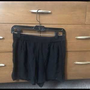 Nell Black Silk Shorts